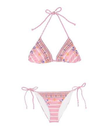 Ermanno Scervino Embroidered Bikini in pink