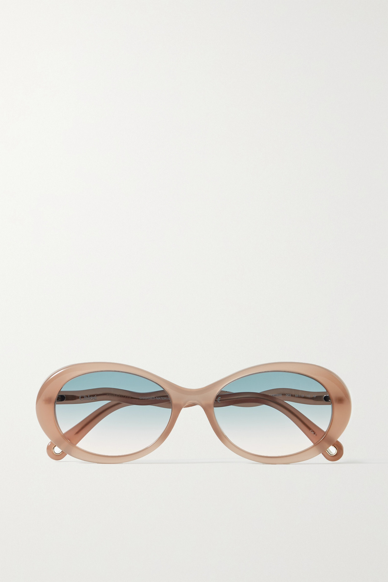 Chloé Chloé - Zelie Oval-frame Acetate Sunglasses - Brown