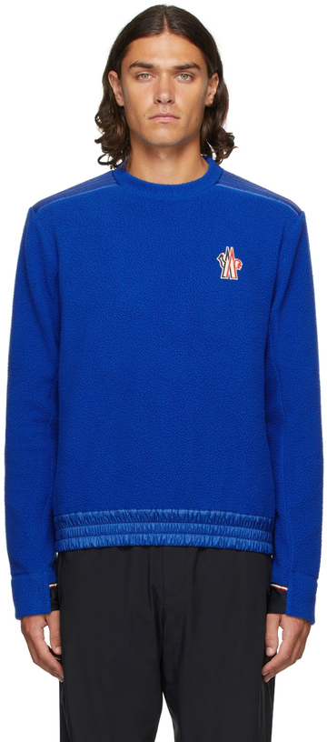 moncler grenoble blue maglia sweatshirt
