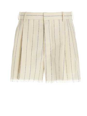 Marni Stripe Shorts in ecru