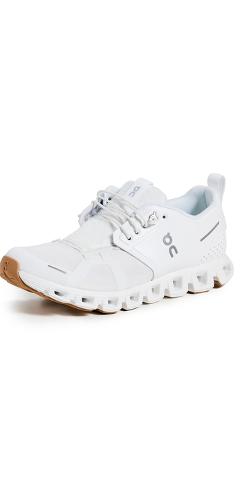 on cloud 5 terry sneakers white/almond 10