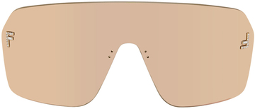 fendi gold fendi first crystal sunglasses in brown / rose