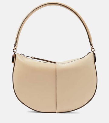 tod's t case small leather shoulder bag in beige