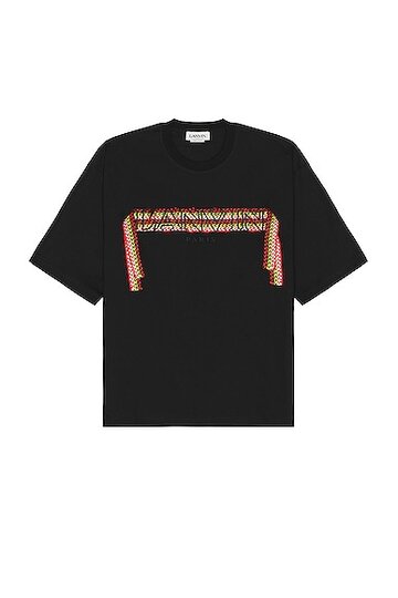 lanvin curblace oversized t-shirt in black