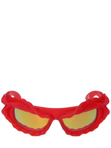 OTTOLINGER 3d Twisted Sunglasses W/ Mirror Lenses in red