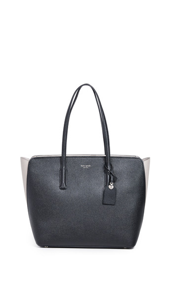 Kate Spade New York Margaux Large Tote in black / taupe