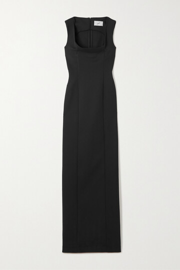coperni - paneled crepe maxi dress - black