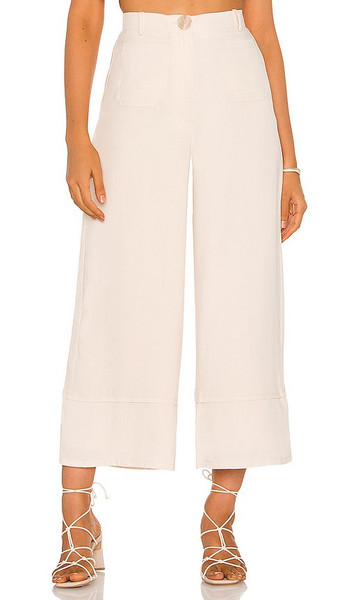 Sancia The Mathea Pants in Neutral in white