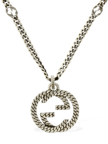 GUCCI Interlocking G Necklace in silver