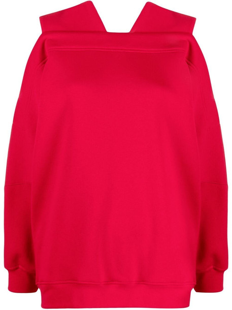 Atu Body Couture cut out-detail sweatshirt - Red