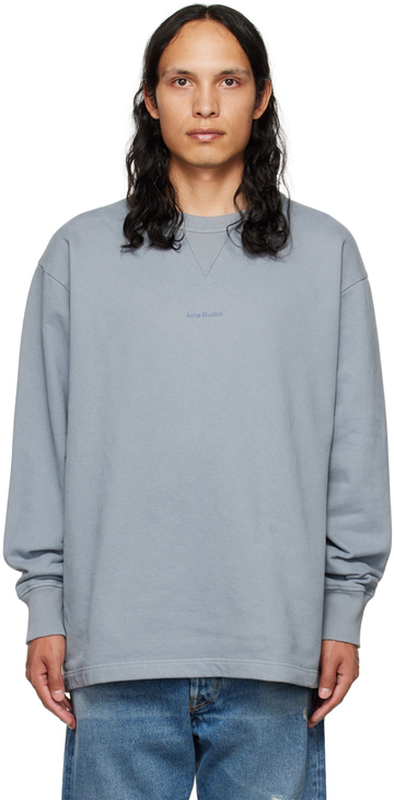 acne studios gray brushed sweatshirt in grey