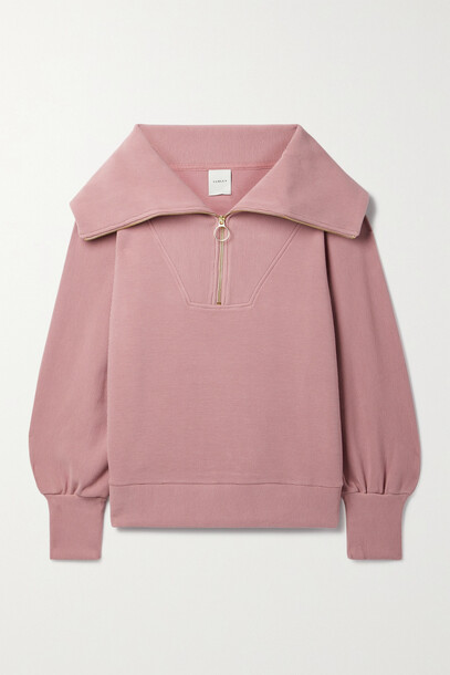 Varley - Vine Ribbed Cotton-blend Sweatshirt - Pink