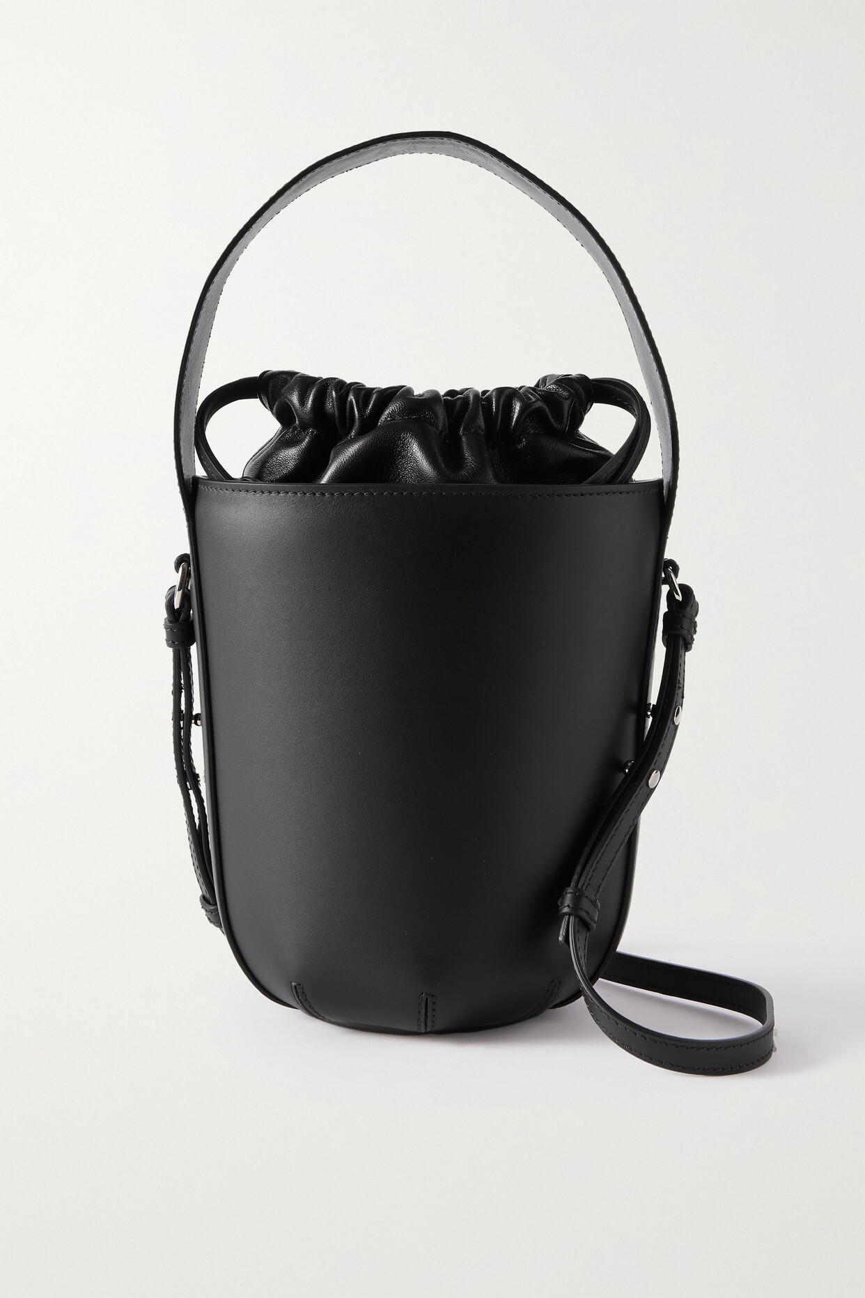 Chloé Chloé - + Net Sustain Sense Embroidered Leather Bucket Bag - Black