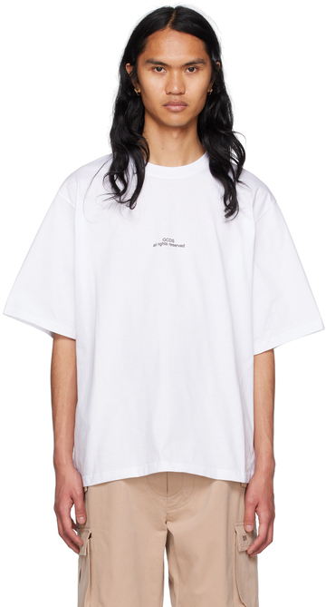 gcds white printed t-shirt