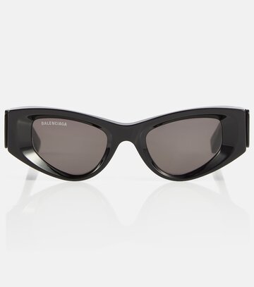 balenciaga cat-eye sunglasses in black
