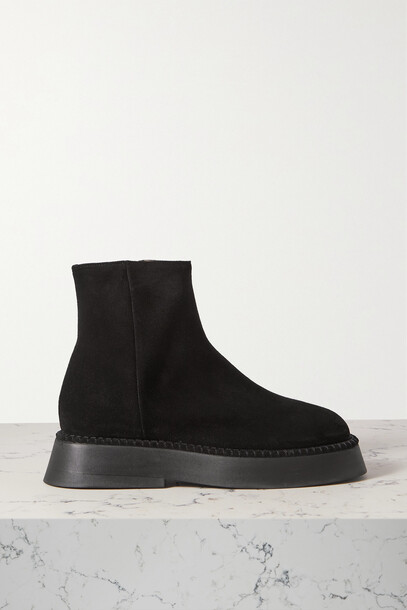 Wandler - Rosa Suede Ankle Boots - Black