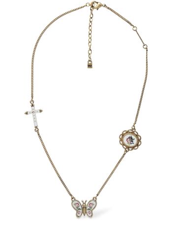 dsquared2 vintage multi-charm collar necklace