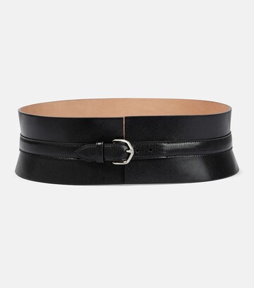 Alaia Neo leather corset belt in black