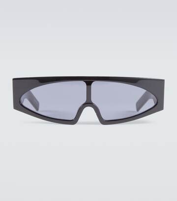 rick owens gene rectangular sunglasses in black