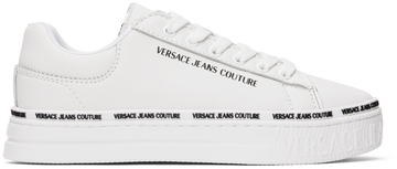 versace jeans couture white court 88 sneakers