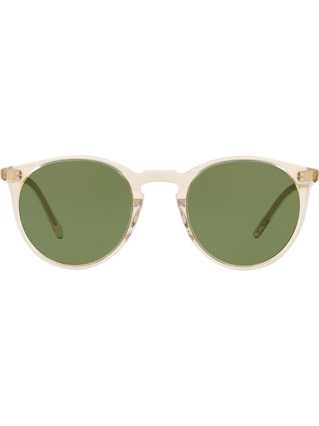 Oliver Peoples O'Malley round-frame sunglasses in green