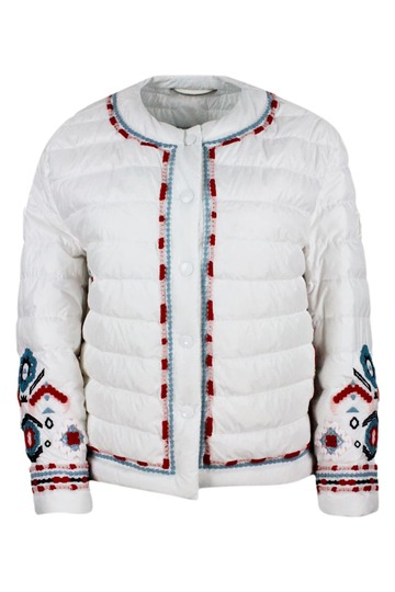 Ermanno Scervino Superlight Down Jacket With Closure With Buttons in white