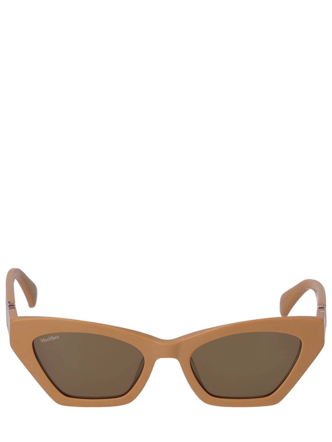 MAX MARA Emme13 Cat-eye Acetate Sunglasses in brown