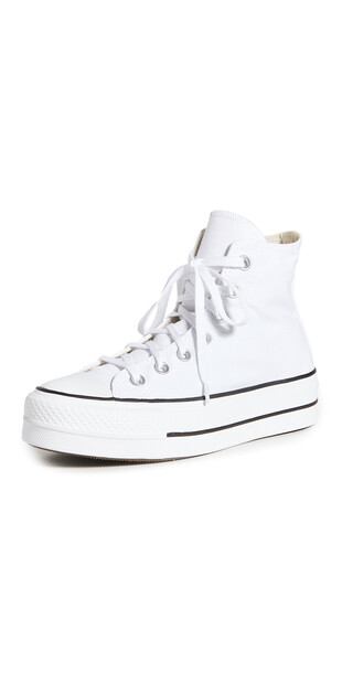 Converse Chuck Taylor All Start Lift Hightop Sneakers in black / white