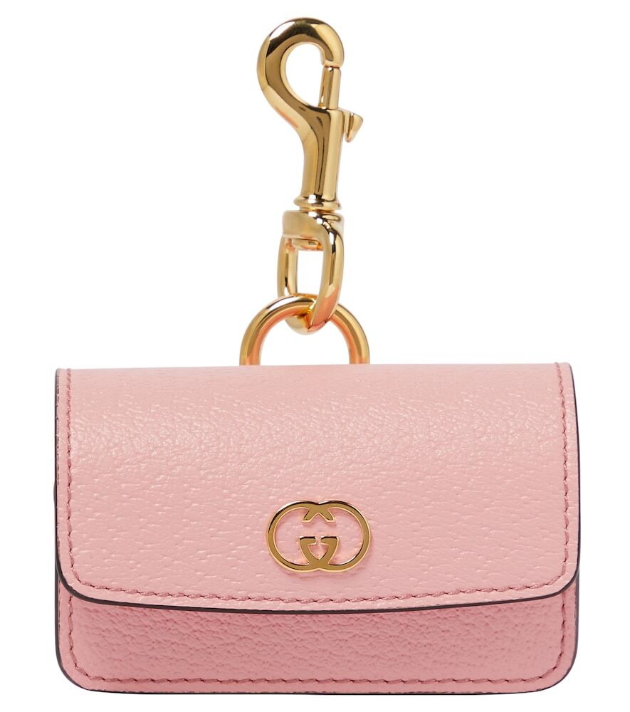 Gucci Faux leather dog waste bag holder in pink