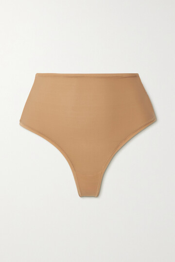 Skims - Fits Everybody High Waisted Thong - Ochre in neutrals