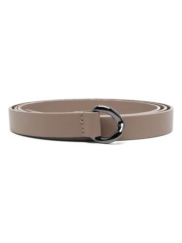 peserico d-buckle leather belt - neutrals