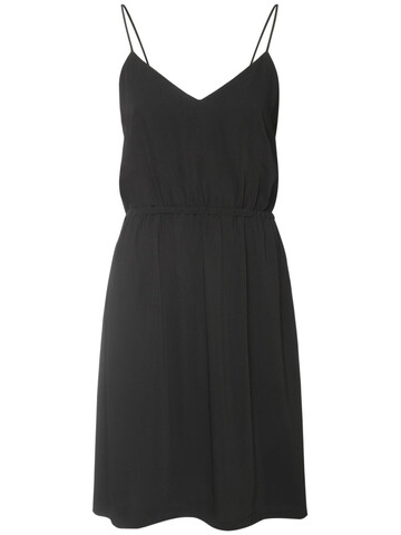 MM6 MAISON MARGIELA Convertible Crepon Mini Dress in black