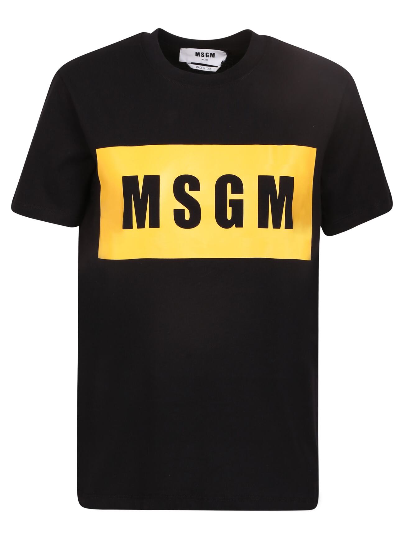 MSGM Logo-print T-shirt in black