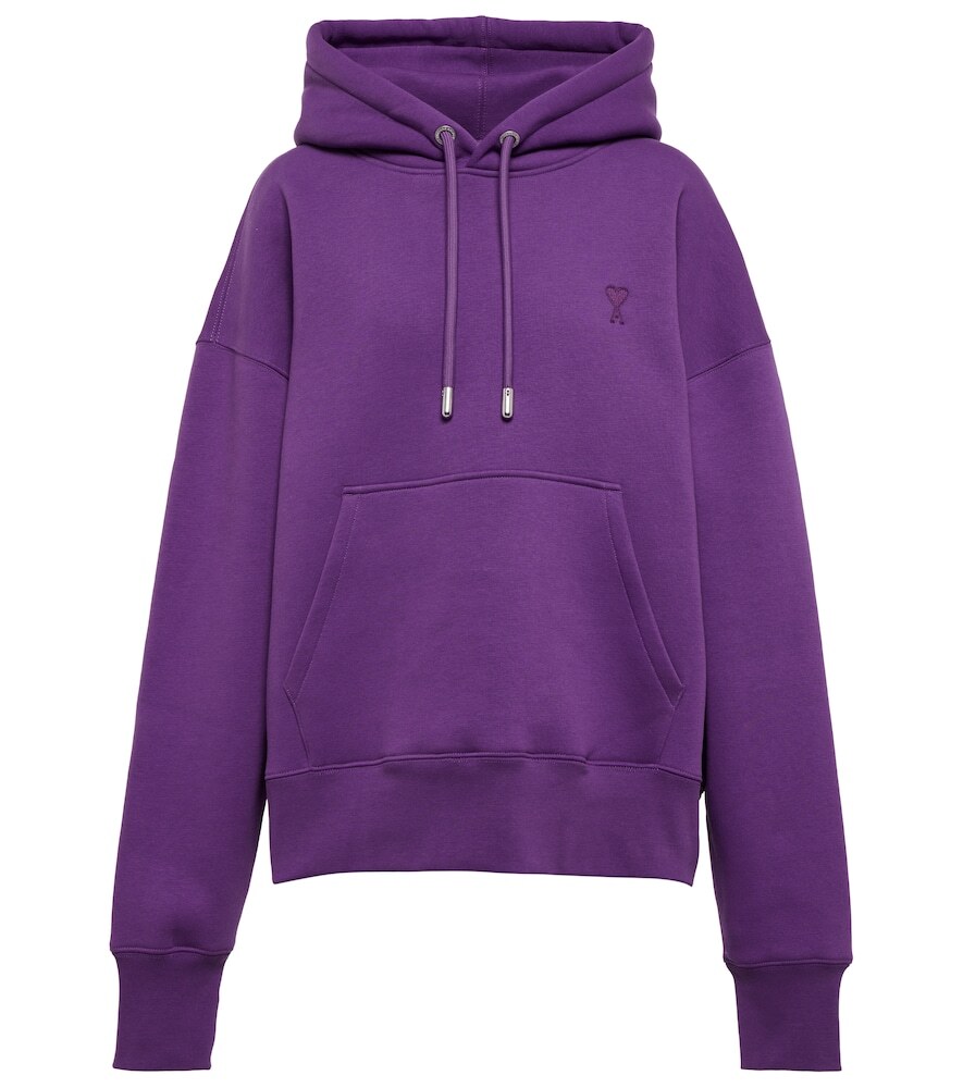 Ami Paris Ami de CŠur jersey hoodie in purple