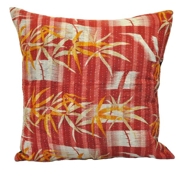 indian kantha cushion covers large sofa throw pillows decorative cushions - p43