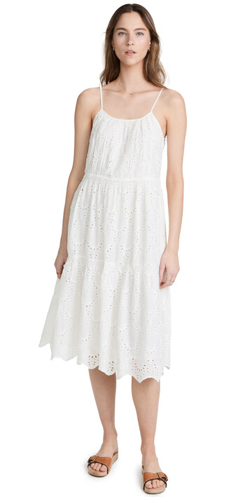 Birds of Paradis Julien Strappy Dress in white