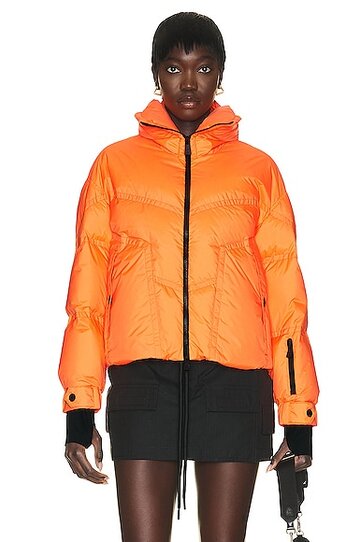 moncler grenoble cluses jacket in orange