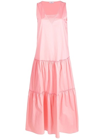 peserico sleeveless maxi dress - pink