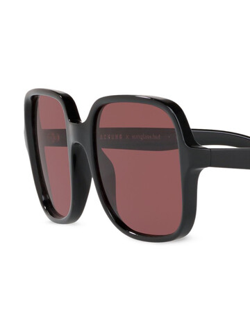 alexa chung x sunglass hut oversized frames sunglasses in purple