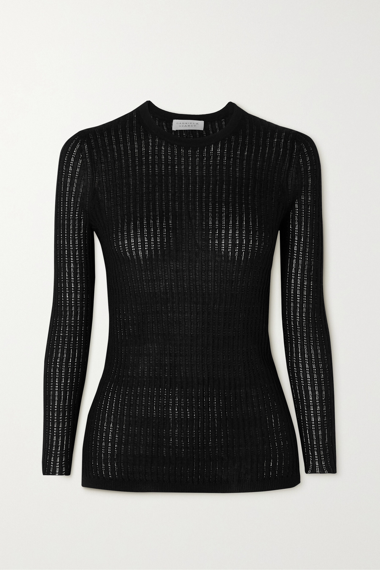 Gabriela Hearst - Mary Ribbed Cashmere And Silk-blend Sweater - Black