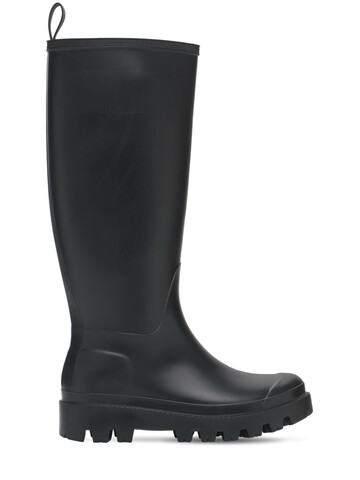 GIA COUTURE 30mm Giove Bis Tall Rubber Rain Boots in black