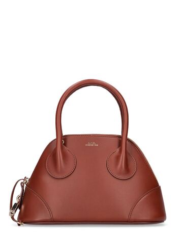A.P.C. Small Emma Smooth Leather Top Handle Bag
