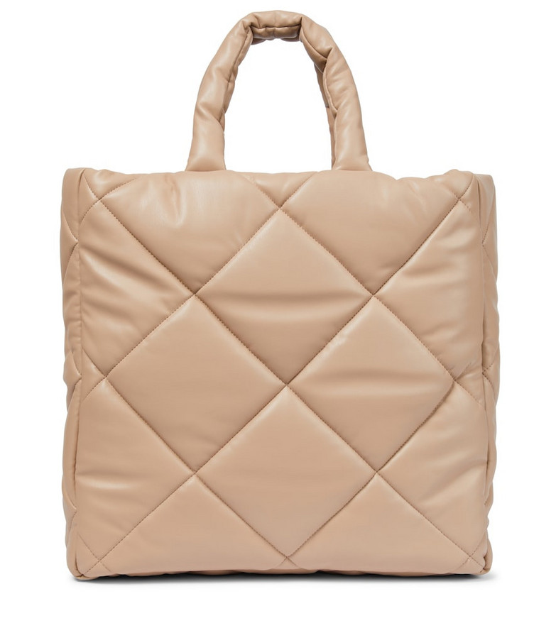 Stand Studio Assante quilted faux leather tote in beige
