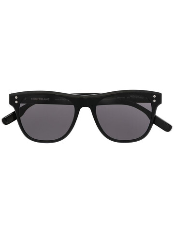 Montblanc square-frame tinted sunglasses in black