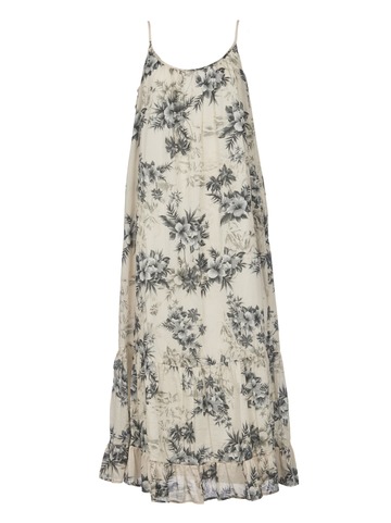 8PM Floral Print Long Dress in white