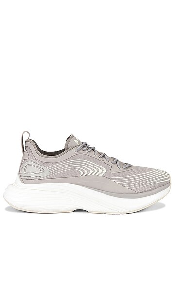 APL: Athletic Propulsion Labs Streamline Sneaker in Light Grey in white