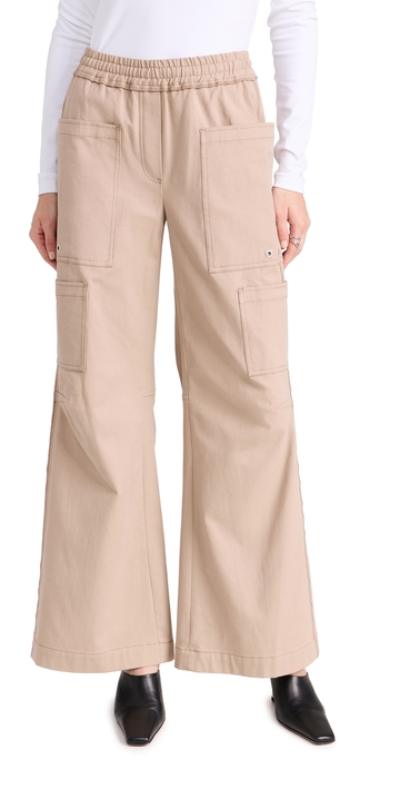 3.1 phillip lim panama oversized multi pocket pants light fawn s