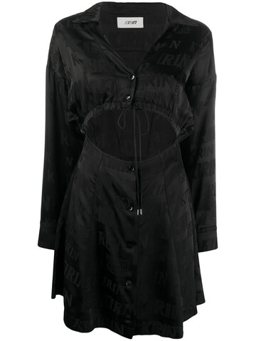 Kirin tie-fastening detail dress in black