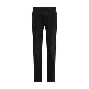 Givenchy Slift fit jeans in destroyed denim in noir