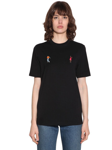 KIRIN Dancers Embroidered Jersey T-shirt in black
